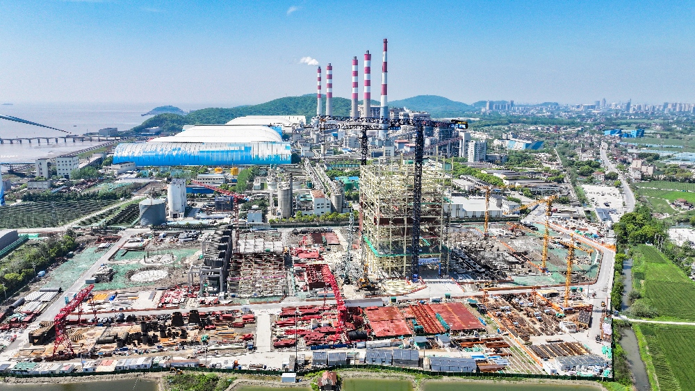 五一特輯 | 直擊浙能嘉電四期擴建項目10號機組建設現場